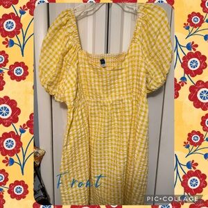 Yellow Gingham Dress